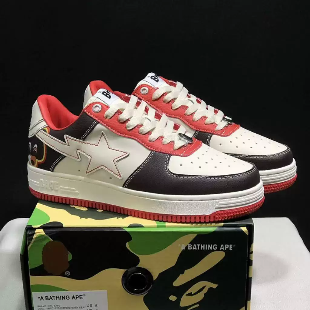 BAPESTA x Marvel совместная кожаная обувь унисекс стильный низкий топ кеды для скейтбординга