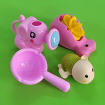 Childrens bath boy and girl bathroom baby baby play water car spoon shower swimming turtle little yellow duck toy set