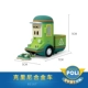 Xe cảnh sát biến dạng Poli POLI Sheriff Alloy q phiên bản cứu thương xe tải cậu bé hoạt hình xe đồ chơi - Chế độ tĩnh