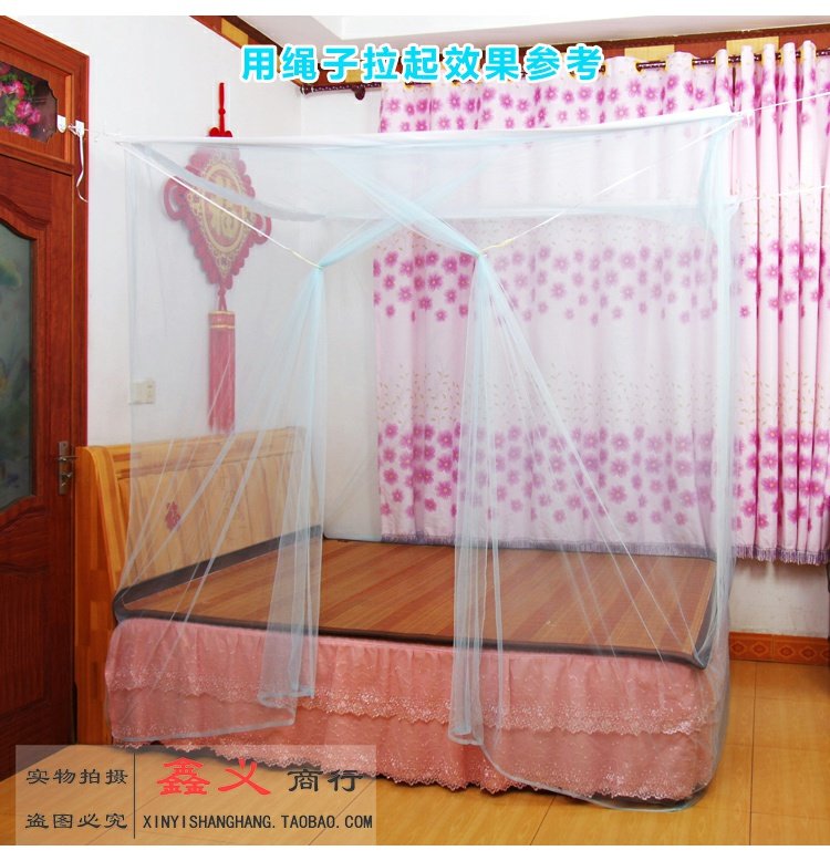 2,2 m vuông nâng cao nhà cũ đúp đơn vị mã hóa cửa hàng đầu 2m giường sàn 2.4m lưới vận chuyển - Lưới chống muỗi màn ngủ chống muỗi