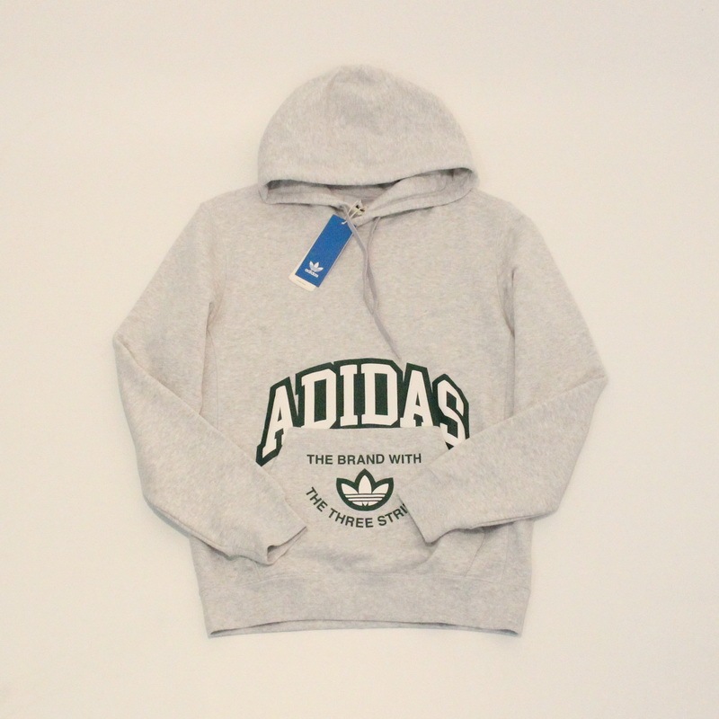 Adidas Trefoil Trendy Men's Hooded Cotton Sports Casual Large Logo Pullover Sweatshirt Je3481
