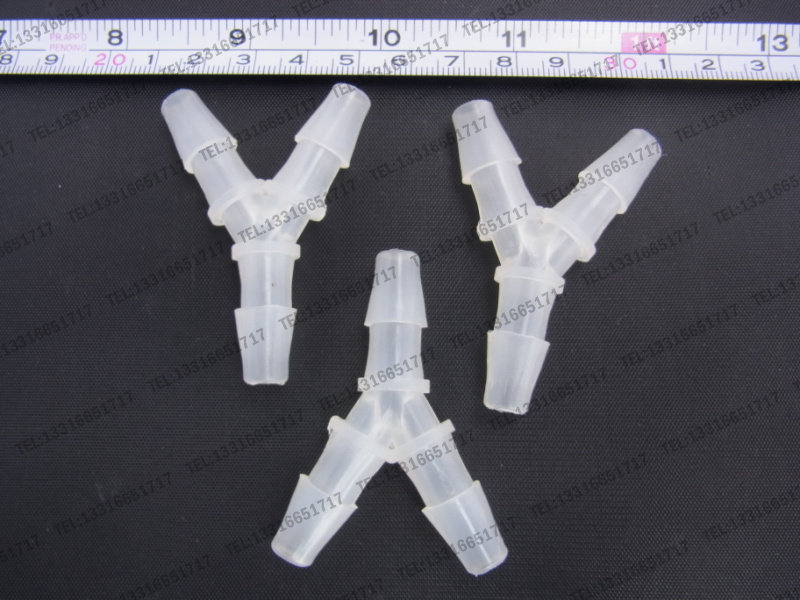 8mm Y型胶管用宝塔三通 塑料接头 胶软管 三通 PE料 三通分气器