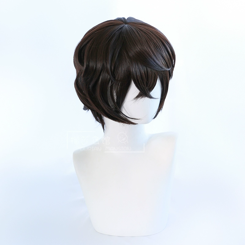 [Sầu riêng] Bungou Stray Dog Osamu Dazai cos tóc giả mô phỏng da đầu đảo ngược hoạt hình tóc phong cách cosplay