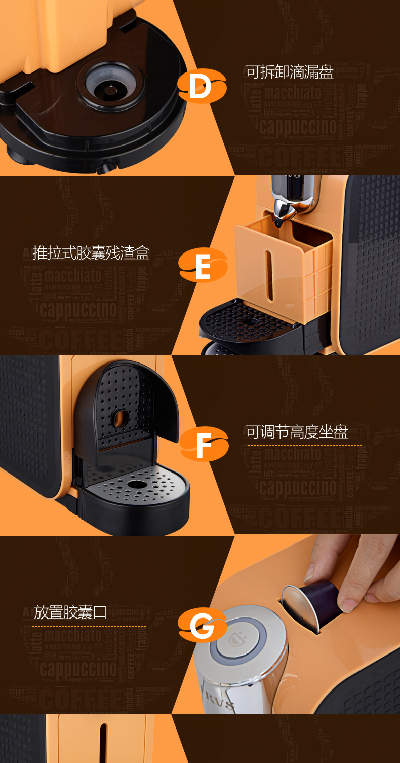Máy pha cà phê Bai Cui PES06 nhà nhỏ máy pha cà phê Ý tự động đa chức năng - Máy pha cà phê 	máy pha cà phê kiểu pháp