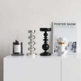 Ins Nordic Style Creative Rhein Blue Geometric Glass Mife Moft Prafts Artmort Artast Artist Home Model Bow