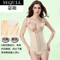 Tesco phần mỏng thoáng khí khóa bụng giảm eo bụng chia cơ thể corset phù hợp với corset cơ thể định hình đồ lót mùa thu đồ lót định hình