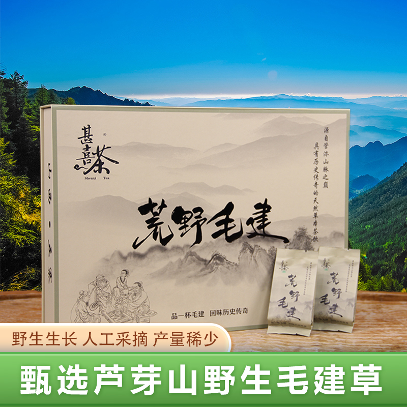 Shanxi Luyashan Tea Wilderness Biji Tea Premium Gift Box Ningwu Wuzhai Maojian Maojian Tea