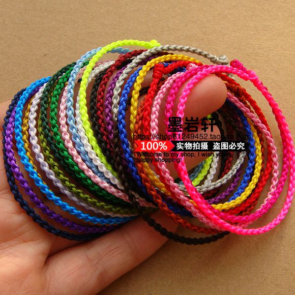 Ác bốn tay thuần khiết dệt tay tay dây thừng vòng tay sâu đỏ đỏ sinh năm chuyển nam nữ vòng tay nhiều màu vòng chân vòng vàng tây nữ
