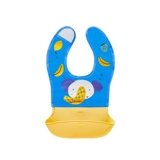 Детский водонепроницаемый силиконовый нагрудник для еды, слюнявчик для прикорма, с карманом