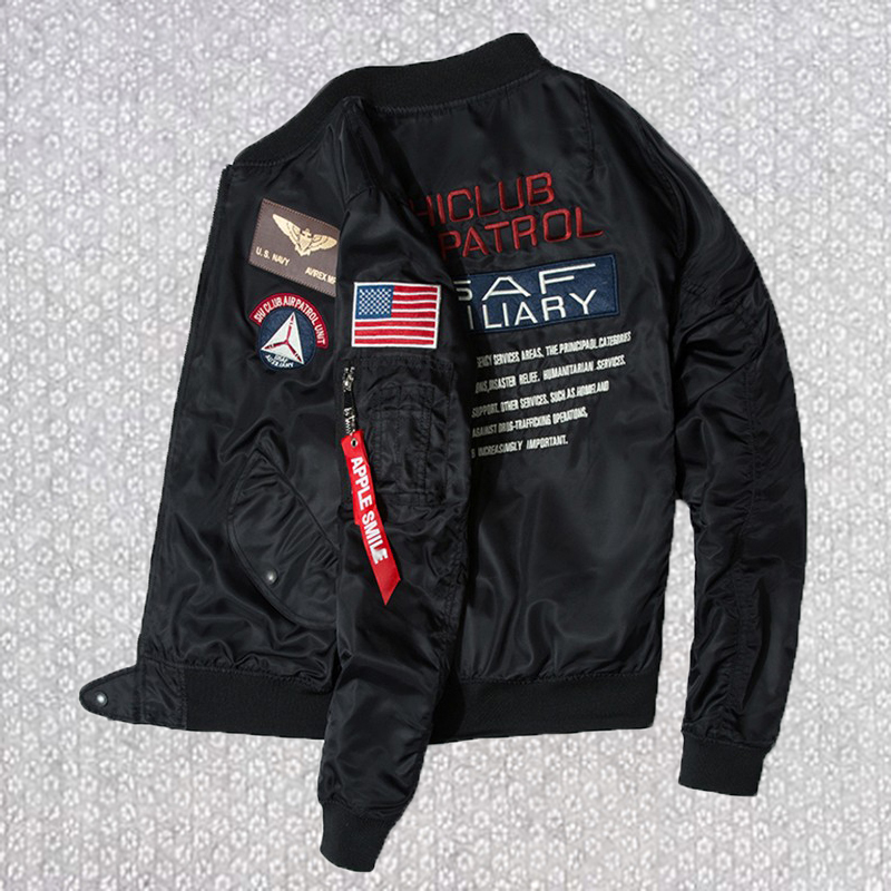 Boys' Flight Suit Cotton Jacket, New Autumn and Winter Top for Older Children, Trendy Student Youth Baseball Jacket