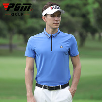  PGM golf mens jersey Summer short-sleeved top Mens casual sports T-shirt Breathable quick-drying soft micro-elastic
