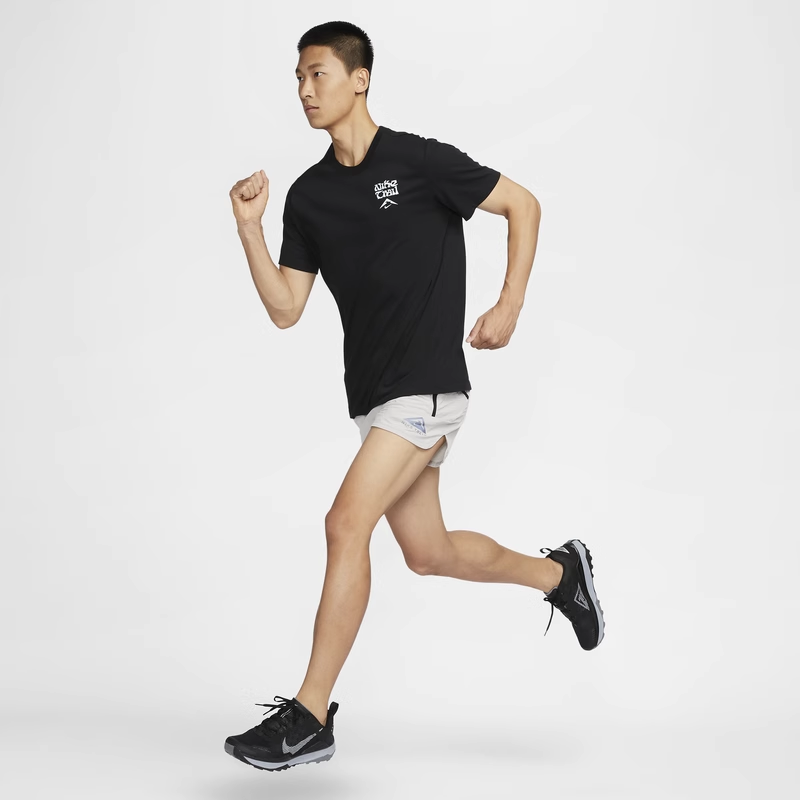 Nike, быстрая сушка дышащая футболка с коротким рукавом для тренировки, для бега