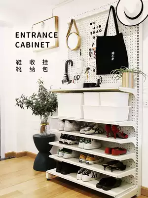 Hardware girl shoe cabinet door Hall Cabinet shoe rack partition storage rack home door partition cabinet storage artifact porch cabinet