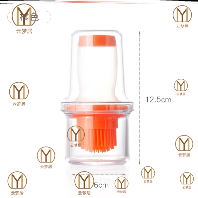 Oil Control Brush Food Baking Silicone Brush High Temperature Resistant Small Oil Brushed Kitchen Oil Bottle Barbecue Brushed Cake Baking Brush