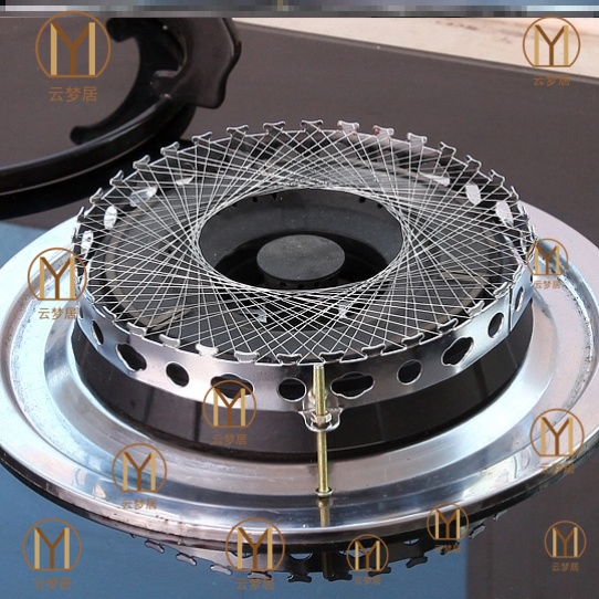 Practical round gas energy saving mesh cover head frame Simple draft shield simple hoop fire reflector kitchen