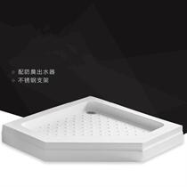 Shower room base Basin Square Square square toilet thickened diamond type white fan household arc fan waterproof