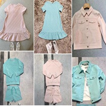 Part of spot Sue Spring Summer new parent-child suit embossed series dress with dress long sleeve sweatshirt shorts male and female