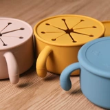 Детская силиконовая универсальная герметическая портативная переносная пылезащитная обеденная тарелка для выхода на улицу