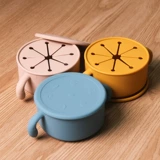 Детская силиконовая универсальная герметическая портативная переносная пылезащитная обеденная тарелка для выхода на улицу