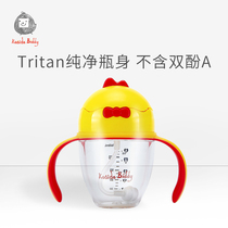 Baby School Drinking Cup Nursery School Baby Anti-Fall Anti-Choking Water Cup With Handle Dual-use Leakproof Child Duckbill Straw