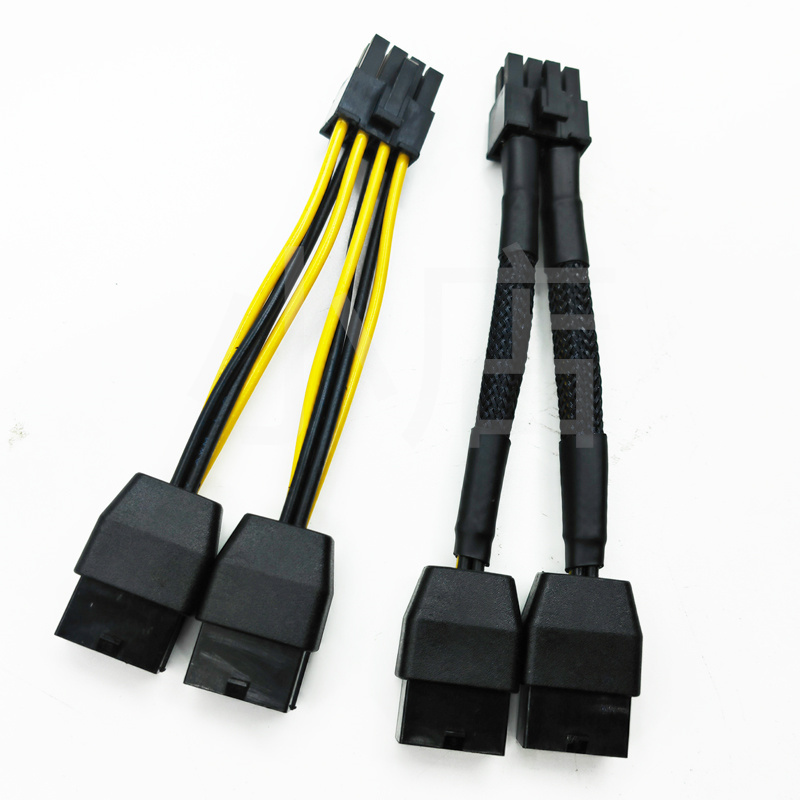 Gpu Graphics Card Adapter Cable Power Supply Cable K80 M40 M60 P40 V100 A6000 Dual 6P 8P to 8P