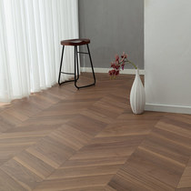 Pregnancy Baby Class American Large Fish Bone Parquet Series Black Walnuts Triple Solid Wood Flooring lock eco-friendly home E0 class 15mm