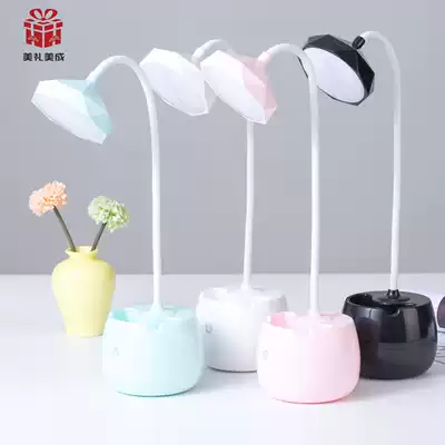 Creative pen holder touch sensor eye protection lamp student dormitory desk reading lamp bedside lamp can be customized logo