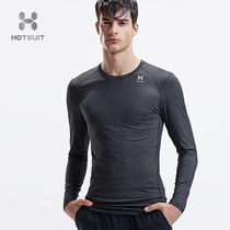 hotsuit sports T-shirt 2021 spring new male silver ion running fitness quick dry slim long sleeve top