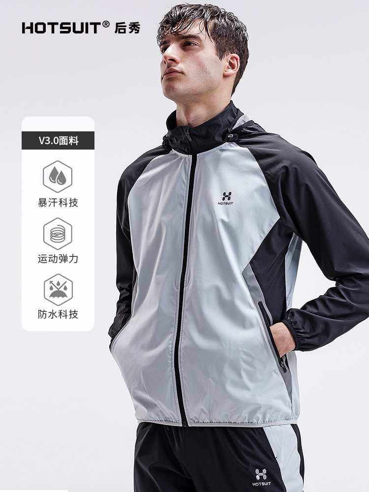 HOTSUIT Post-Show Storm Sweatsuit Men Suit 2022 New Sports Fitness Weight Loss Clothed Sweatshirt Sweatshirt Running