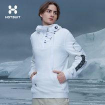 HOTSUIT Sweater Mens 2021 Autumn Tooling Heated Ribbon Pullover T-Shirt Loose Simple Sports Jacket