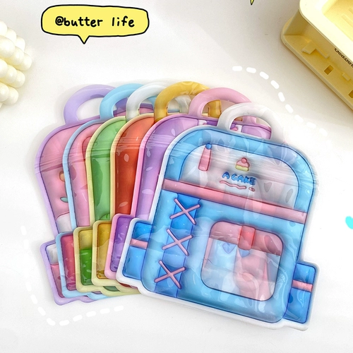 Мультяшная льняная сумка, рюкзак, портативная упаковка, с медвежатами