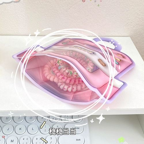 Мультяшная льняная сумка, рюкзак, портативная упаковка, с медвежатами