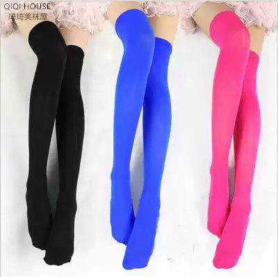 Japanese stockings COS over the knee candy color maid cute jk high socks color temptation thigh stockings