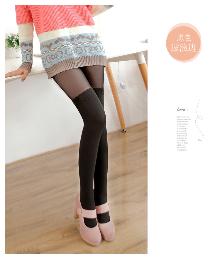 Dễ thương Harajuku phong cách vớ gầy khâu vớ giả cao đáy trên đầu gối đùi giả vớ pantyhose