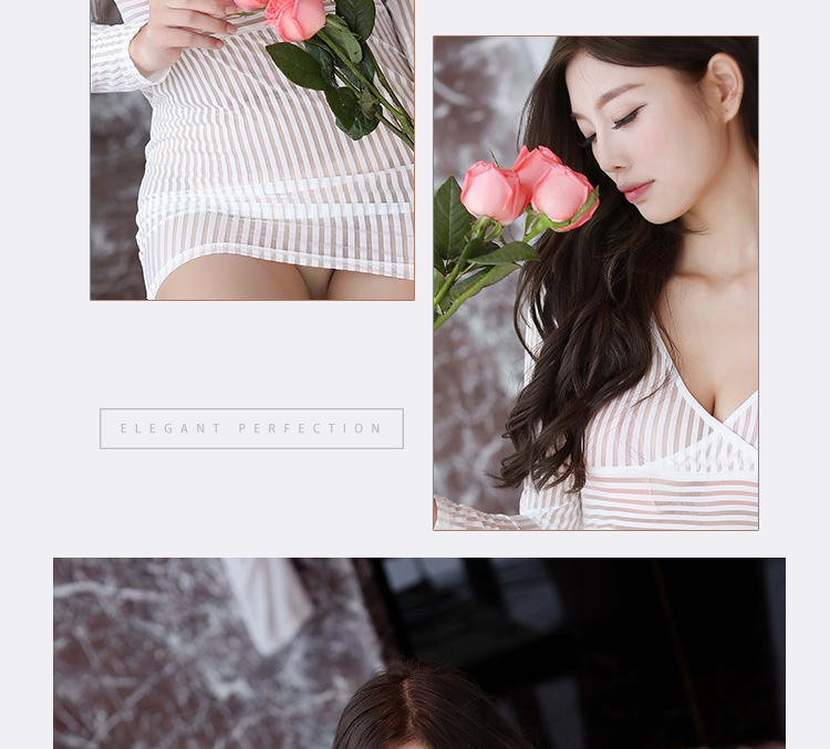 Phối cảnh neo mới chuyên nghiệp dành cho nữ văn phòng Vai trò OL lộ ngực V-cổ jumpsuit đồng phục quyến rũ gói hông váy đầm nhún eo