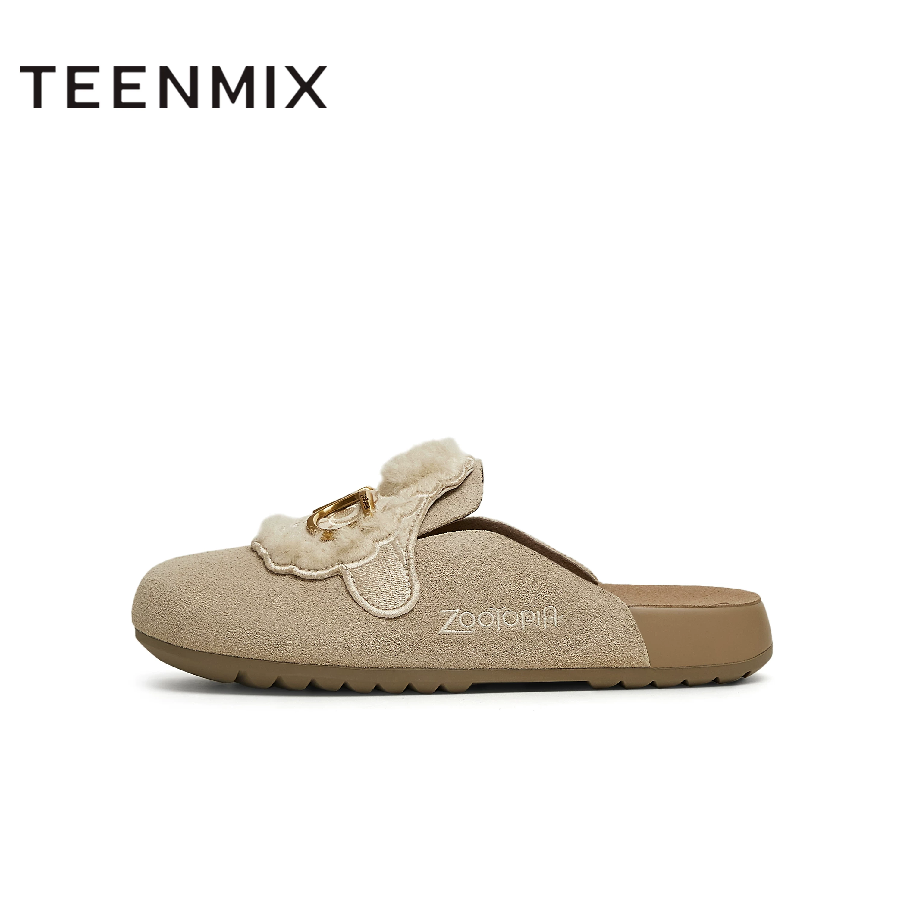 Со-брендовые мягкоподошвенные ботинки Birkenstock Tianmei Zootopia, балетные туфли, женские туфли, полупальчик без носка повседневные ботинки с открытым носком