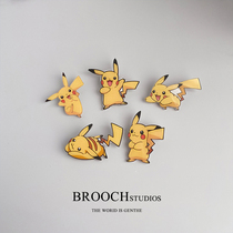Cute small accessories Pikachu brooch cartoon Japanese ins personality tide accessories small pendant pin couple badge