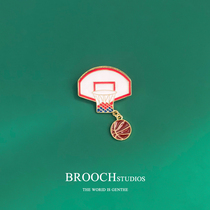 BROOCH Slam Dunk Master Cartoon Basket Brooch Men's and Women's Personality Clothes Pin Buckle Needle Accessories Japanese Decoration