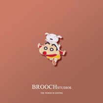 Brooch Cute Day Ensemble Wax Pen Small New Perimeter Metal Badge Neckline Deco decoration Dont pin fixed female atmosphere Trinket