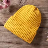 Цветная трикотажная шерстяная шапка, демисезонная брендовая удерживающая тепло зимняя японская кепка, в корейском стиле