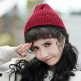 Цветная трикотажная шерстяная шапка, демисезонная брендовая удерживающая тепло зимняя японская кепка, в корейском стиле