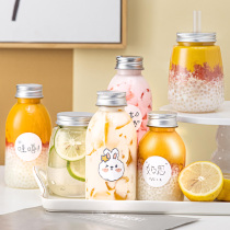 Net red milk tea bottle poplar manna bottle recyclable with juice commercial Simone cold drink takeaway disposable