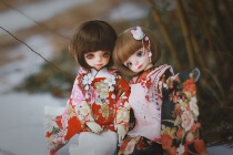 The sale shows the red feather night cherry 6 points and the service deposit BJD BJD baby clothes YOSD