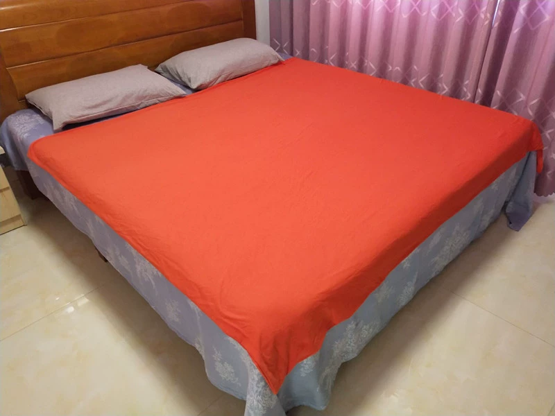 Cotton đan vải cotton đơn đôi chăn sinh viên chăn bông cotton không in gió màu rắn Nhật Bản - Quilt Covers