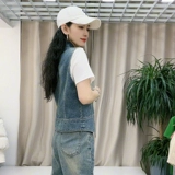 Летний джинсовый жилет, майка топ, небольшая куртка, подходит для подростков