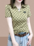 Летняя хлопковая футболка с коротким рукавом, футболка polo, подходит для подростков