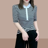 Летняя футболка polo, футболка с коротким рукавом, городской стиль, в западном стиле