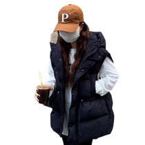 Down cotton vest for women autumn and winter outer wear vest European goods internet celebrity vest 2024 new womens cotton jacket