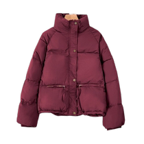 2024 winter thickened short cotton coat for women small new style small cotton jacket cardigan warm bread coat cotton coat