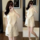 Спортивный комплект, модная летняя одежда, популярно в интернете, короткий рукав, подходит для подростков, для бега